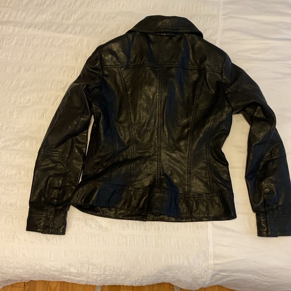 Danier Black Leather Jacket - Picture 2 of 9